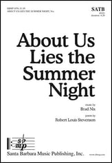 About Us Lies the Summer Night SATB choral sheet music cover